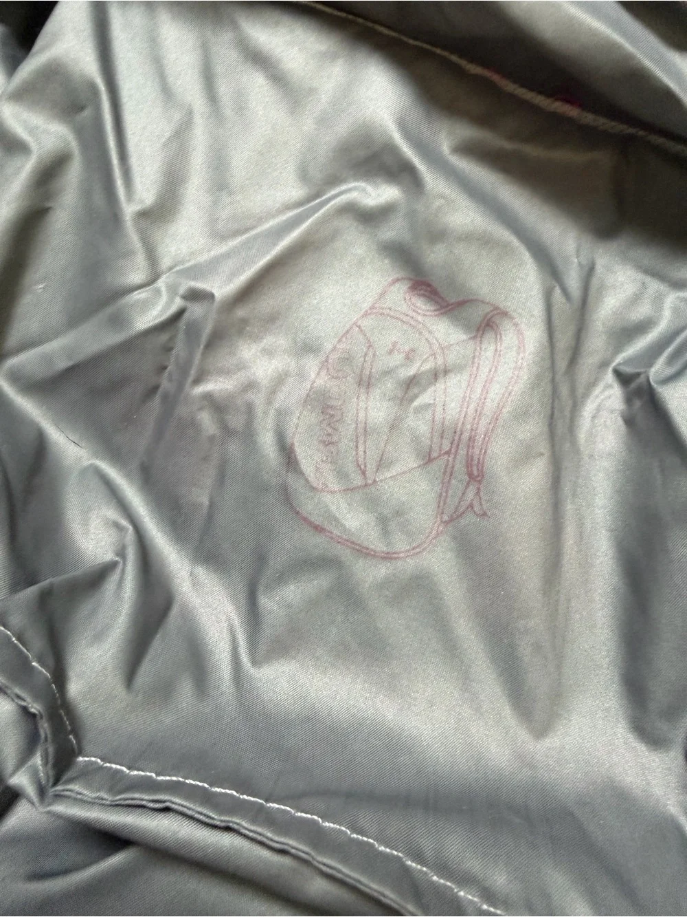 Under Armour Gray Backpack with Pink Logo and Trim